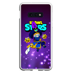 Чехол для Samsung S10E с принтом Brawl Stars Mortis в Курске, Силикон | Область печати: задняя сторона чехла, без боковых панелей | bibi | crow | leon | logo game | nita | paladin | rogue mortis | sandy | spike | surge | бравл старс | бравлер | браво | вольт | детям | коварный мортис | леон | логотипы игр | мальчикам | меч | мортис | сенди | спайк | спраут