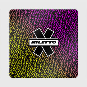 Магнит виниловый Квадрат с принтом НИЛЕТТО / Niletto в Курске, полимерный материал с магнитным слоем | размер 9*9 см, закругленные углы | hip | hop | logo | music | nileto | niletto | rap | знак | лого | логотип | логотипы | любимка | музыка | музыкант | нилето | нилетто | рэп | символ | символы | хип | хоп