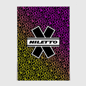 Постер с принтом НИЛЕТТО / Niletto в Курске, 100% бумага
 | бумага, плотность 150 мг. Матовая, но за счет высокого коэффициента гладкости имеет небольшой блеск и дает на свету блики, но в отличии от глянцевой бумаги не покрыта лаком | hip | hop | logo | music | nileto | niletto | rap | знак | лого | логотип | логотипы | любимка | музыка | музыкант | нилето | нилетто | рэп | символ | символы | хип | хоп