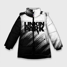 Зимняя куртка для девочек 3D с принтом Linkin Park в Курске, ткань верха — 100% полиэстер; подклад — 100% полиэстер, утеплитель — 100% полиэстер. | длина ниже бедра, удлиненная спинка, воротник стойка и отстегивающийся капюшон. Есть боковые карманы с листочкой на кнопках, утяжки по низу изделия и внутренний карман на молнии. 

Предусмотрены светоотражающий принт на спинке, радужный светоотражающий элемент на пуллере молнии и на резинке для утяжки. | linkin park | music | rok | брэд делсон | гитара | джо хан | кайл кристнер | линкин парк | майк шинода | марк уэйкфилд | музыка | роб бурдон | рок | феникс фаррелл | честер беннингтон