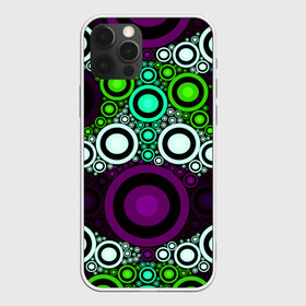 Чехол для iPhone 12 Pro Max с принтом Geckster в Курске, Силикон |  | abstraction | circles | colorful | pattern | patterns | rings | shapes | texture | абстракция | кольца | круги | паттерн | разноцветный | текстура | узоры | формы