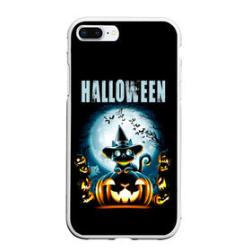 Чехол для iPhone 7Plus/8 Plus матовый с принтом Halloween в Курске, Силикон | Область печати: задняя сторона чехла, без боковых панелей | 31 октября | halloween | halowen | ведьма | день всех святых | джек | костюм | кровь | лого | монстр | надпись | праздник | приведение | призрак | светильник | символ | страшная | тыква | ужасы | хеллоуин | хеллуин