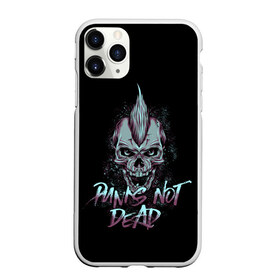 Чехол для iPhone 11 Pro матовый с принтом PUNKS NOT DEAD в Курске, Силикон |  | anarchy | dead | musick | punk | rock | skull | анархия | музыка | панк | рок | череп