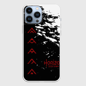 Чехол для iPhone 13 Pro Max с принтом HORIZON в Курске,  |  | Тематика изображения на принте: gameplay | games | horizon | horizon zero dawn | ps4 | зеро давн | игры | надпись