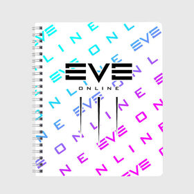 Тетрадь с принтом EVE ONLINE ИВ ОНЛАЙН в Курске, 100% бумага | 48 листов, плотность листов — 60 г/м2, плотность картонной обложки — 250 г/м2. Листы скреплены сбоку удобной пружинной спиралью. Уголки страниц и обложки скругленные. Цвет линий — светло-серый
 | Тематика изображения на принте: echo | echoes | eve | game | games | logo | online | space | ев онлайн | ев эхо | еве | ив онлайн | ив эхо | игра | игры | космос | лого | логотип | логотипы | онлайн | символ | символы | эхо | эхос