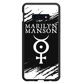 Чехол для Samsung S10E с принтом MARILYN MANSON М МЭНСОН в Курске, Силикон | Область печати: задняя сторона чехла, без боковых панелей | logo | manson | marilyn | music | rock | группа | лого | логотип | логотипы | менсон | мерилин | мерлин | музыка | мэнсон | мэрилин | рок | символ