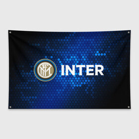 Флаг-баннер с принтом INTER / Интер в Курске, 100% полиэстер | размер 67 х 109 см, плотность ткани — 95 г/м2; по краям флага есть четыре люверса для крепления | club | footbal | inter | internazionale | logo | milan | знак | интер | интернационале | клуб | логотип | логотипы | милан | символ | символы | форма | футбол | футбольная | футбольный