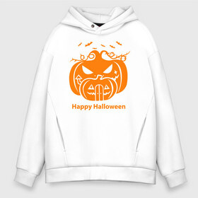 Мужское худи Oversize хлопок с принтом Halloween в Курске, френч-терри — 70% хлопок, 30% полиэстер. Мягкий теплый начес внутри —100% хлопок | боковые карманы, эластичные манжеты и нижняя кромка, капюшон на магнитной кнопке | 31 октября | halloween | halowen | ведьма | день всех святых | джек | костюм | кровь | лого | монстр | надпись | праздник | приведение | призрак | светильник | символ | страшная | тыква | ужасы | хеллоуин | хеллуин