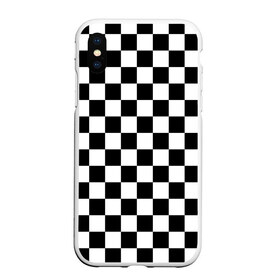 Чехол для iPhone XS Max матовый с принтом Шахматка в Курске, Силикон | Область печати: задняя сторона чехла, без боковых панелей | абстракция | в клетку | игра | клетка | клеточка | тренд | черно белая | черно белая клетка | шахматка | шахматная клетка | шахматы
