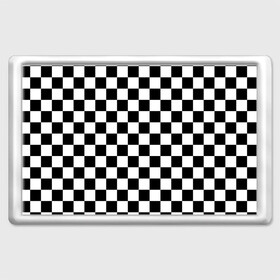 Магнит 45*70 с принтом Шахматка в Курске, Пластик | Размер: 78*52 мм; Размер печати: 70*45 | абстракция | в клетку | игра | клетка | клеточка | тренд | черно белая | черно белая клетка | шахматка | шахматная клетка | шахматы