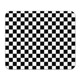 Коврик для мышки прямоугольный с принтом Шахматка в Курске, натуральный каучук | размер 230 х 185 мм; запечатка лицевой стороны | абстракция | в клетку | игра | клетка | клеточка | тренд | черно белая | черно белая клетка | шахматка | шахматная клетка | шахматы