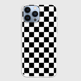 Чехол для iPhone 13 Pro Max с принтом Шахматка в Курске,  |  | Тематика изображения на принте: абстракция | в клетку | игра | клетка | клеточка | тренд | черно белая | черно белая клетка | шахматка | шахматная клетка | шахматы