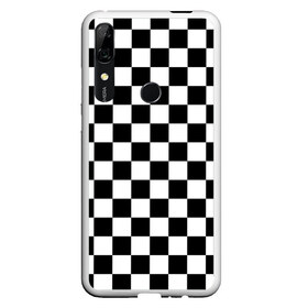 Чехол для Honor P Smart Z с принтом Шахматка в Курске, Силикон | Область печати: задняя сторона чехла, без боковых панелей | абстракция | в клетку | игра | клетка | клеточка | тренд | черно белая | черно белая клетка | шахматка | шахматная клетка | шахматы