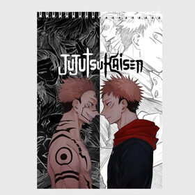 Скетчбук с принтом Jujutsu Kaisen Сукуна х Юдзи в Курске, 100% бумага
 | 48 листов, плотность листов — 100 г/м2, плотность картонной обложки — 250 г/м2. Листы скреплены сверху удобной пружинной спиралью | Тематика изображения на принте: anime | black | cursed spirit | demon | evil | good | itadori yuji | magic battle | shaman | sukuna | white | ying yang | аниме | белое | годжо сатору | демон | добро | зло | инь ян | итадори юдзи | кугисаки | магическая битва | проклятый дух | рёмен суку