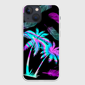 Чехол для iPhone 13 mini с принтом Неоновое лето в Курске,  |  | брызги | вселенная | детская | для девочки | космос | красота | лето | мальчик | неон | пальма | пальмы | перо | перышко | пляж | потерялся | радуга | яркая