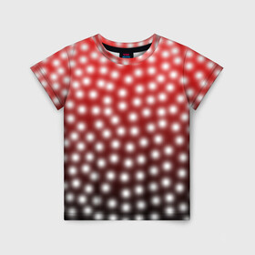 Детская футболка 3D с принтом Божья Коровка в Курске, 100% гипоаллергенный полиэфир | прямой крой, круглый вырез горловины, длина до линии бедер, чуть спущенное плечо, ткань немного тянется | божья коровка | жук | красный | насекомое | точки | чёрный