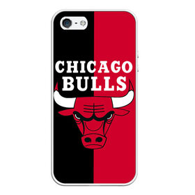 Чехол для iPhone 5/5S матовый с принтом Чикаго Буллз в Курске, Силикон | Область печати: задняя сторона чехла, без боковых панелей | bulls | chicago | chicago bulls | nba | баскетбол | буллз | нба | чикаго | чикаго буллз