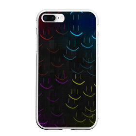 Чехол для iPhone 7Plus/8 Plus матовый с принтом Rainbow smile в Курске, Силикон | Область печати: задняя сторона чехла, без боковых панелей | необычное | прикольное | радуга | смайл