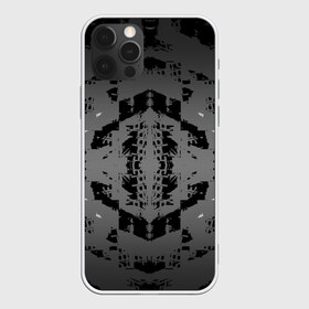Чехол для iPhone 12 Pro Max с принтом ЧБ граффити в Курске, Силикон |  | Тематика изображения на принте: абстракция | минимализм | симметрия | черно белый