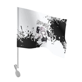 Флаг для автомобиля с принтом Ронда Роузи в Курске, 100% полиэстер | Размер: 30*21 см | без | бои | бойцы | правил | спорт