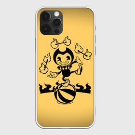 Чехол для iPhone 12 Pro Max с принтом Bendy And The Ink Machine в Курске, Силикон |  | bendy | bendy and the ink machine | бенди | бени | бенни | бэнди | детская | детям | игра | капли | компьютерная игра | краска | машина | подтеки | ужастик | чернила | чернильная