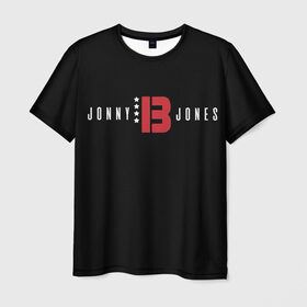 Мужская футболка 3D с принтом Jon Bones Jones в Курске, 100% полиэфир | прямой крой, круглый вырез горловины, длина до линии бедер | Тематика изображения на принте: bones | jon | jones | mma | ufc | боец | джон | джонс | единоборства | кости | кость | мма | смешанные | юфс