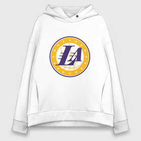 Женское худи Oversize хлопок с принтом LA Lakers в Курске, френч-терри — 70% хлопок, 30% полиэстер. Мягкий теплый начес внутри —100% хлопок | боковые карманы, эластичные манжеты и нижняя кромка, капюшон на магнитной кнопке | 23 | anthony davis | basketball | bryant | game | james | kobe | lebron | los angeles | nba | sport | баскетбол | брайант | бровь | джеймс | калифорния | коби | король | леброн | лейкерс | лос анджелес | нба | спорт | тренер | чемпио