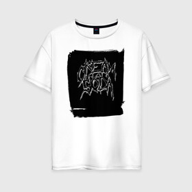 Женская футболка хлопок Oversize с принтом CREAM SODA в Курске, 100% хлопок | свободный крой, круглый ворот, спущенный рукав, длина до линии бедер
 | cream soda | крем сода | музык | музыкальная группа | русская музыка
