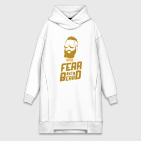 Платье-худи хлопок с принтом Fear The Beard в Курске,  |  | basketball | beard | game | harden | houston | james | nba | rockets | sport | баскетбол | борода | джеймс | нба | рокетс | спорт | тренер | харден | хьюстон | чемпион