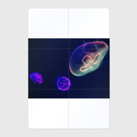 Магнитный плакат 2Х3 с принтом Фантастическая медуза в Курске, Полимерный материал с магнитным слоем | 6 деталей размером 9*9 см | медуза | медуза в море | морская медуза | плавающая медуза | светящаяся медуза