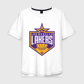 Мужская футболка хлопок Oversize с принтом Los Angeles Lakers в Курске, 100% хлопок | свободный крой, круглый ворот, “спинка” длиннее передней части | 23 | anthony davis | basketball | bryant | game | james | kobe | lebron | los angeles | nba | sport | баскетбол | брайант | бровь | джеймс | калифорния | коби | король | леброн | лейкерс | лос анджелес | нба | спорт | тренер | чемпио