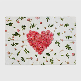 Магнитный плакат 3Х2 с принтом Сердце из роз в Курске, Полимерный материал с магнитным слоем | 6 деталей размером 9*9 см | Тематика изображения на принте: бутон роз | лепестки роз | роза | розы | сердце | сердце из роз | цветы