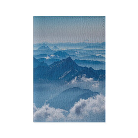 Обложка для паспорта матовая кожа с принтом Горы в Курске, натуральная матовая кожа | размер 19,3 х 13,7 см; прозрачные пластиковые крепления | Тематика изображения на принте: гора | гористый | горы | небеса | небо | облака | облако | пейзаж | пейзажи | туча | тучи | холм | холмистый | холмы