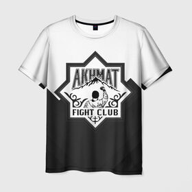 Мужская футболка 3D с принтом Akhmat Fight Club в Курске, 100% полиэфир | прямой крой, круглый вырез горловины, длина до линии бедер | Тематика изображения на принте: akhmat | fight club | wfca | ахмат | бойцовский клуб | смешанные единоборства
