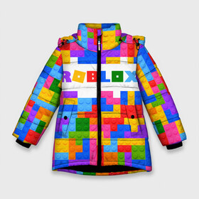 Зимняя куртка для девочек 3D с принтом ROBLOX LEGO в Курске, ткань верха — 100% полиэстер; подклад — 100% полиэстер, утеплитель — 100% полиэстер. | длина ниже бедра, удлиненная спинка, воротник стойка и отстегивающийся капюшон. Есть боковые карманы с листочкой на кнопках, утяжки по низу изделия и внутренний карман на молнии. 

Предусмотрены светоотражающий принт на спинке, радужный светоотражающий элемент на пуллере молнии и на резинке для утяжки. | piggy | roblox | roblox games | roblox piggy | игра роблокс | пигги. | роблокс | роблокс пигги | робукс