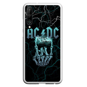 Чехол для Honor P30 с принтом AC DC в Курске, Силикон | Область печати: задняя сторона чехла, без боковых панелей | ac dc | ac dc лого | hell bell | hells bells | hich voltage | hich voltage ac dc | high voltage | jingle hells bells | rock | альбом backtracks | ас дс | логотип ac dc | рок | эйси диси