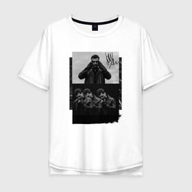 Мужская футболка хлопок Oversize с принтом Jony в Курске, 100% хлопок | свободный крой, круглый ворот, “спинка” длиннее передней части | jony | pop | музыка | поп | русская музыка | ты беспощадна
