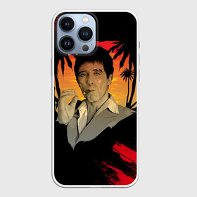 Чехол для iPhone 13 Pro Max с принтом Лицо со шрамом в Курске,  |  | al pacino | antonio montana | scarface | аль пачино | брайан де пальма | лицо со шрамом | майами | мишель пфайффер | тони монтана | фильм | фильмы