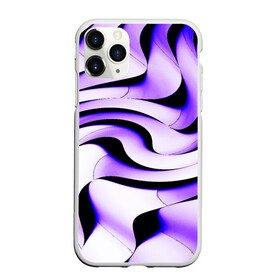 Чехол для iPhone 11 Pro Max матовый с принтом GAlli в Курске, Силикон |  | abstraction | geometry | lines | metallic | panels | purple | shapes | texture | wavy | абстракция | волнистый | геометрия | линии | металлический | панели | текстура | фиолетовый | формы