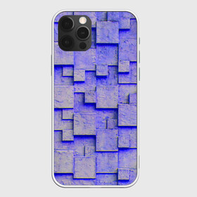 Чехол для iPhone 12 Pro Max с принтом UlliCom в Курске, Силикон |  | Тематика изображения на принте: abstraction | blue | mesh | mosaic | panels | surface | texture | абстракция | мозайка | панели | поверхность | сетка | синий | текстура