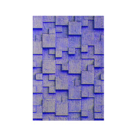 Обложка для паспорта матовая кожа с принтом UlliCom в Курске, натуральная матовая кожа | размер 19,3 х 13,7 см; прозрачные пластиковые крепления | Тематика изображения на принте: abstraction | blue | mesh | mosaic | panels | surface | texture | абстракция | мозайка | панели | поверхность | сетка | синий | текстура