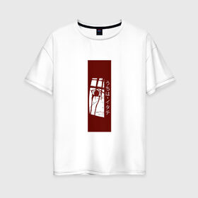 Женская футболка хлопок Oversize с принтом Itachi в Курске, 100% хлопок | свободный крой, круглый ворот, спущенный рукав, длина до линии бедер
 | 