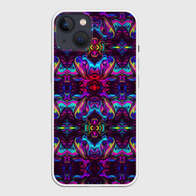 Чехол для iPhone 13 с принтом Неоновые головы в Курске,  |  | 3d | абстракция | брызги | геометрия | градиент | красивое | краски | много цветов | неон | переливание | прикольное | смешанные цвета | флюиды