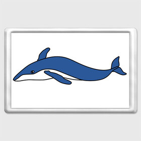 Магнит 45*70 с принтом Кит в Курске, Пластик | Размер: 78*52 мм; Размер печати: 70*45 | Тематика изображения на принте: вода | животное | кит | море | морской | синий