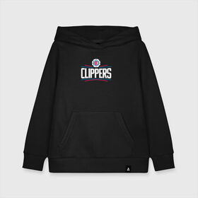 Детская толстовка хлопок с принтом Los Angeles Clippers в Курске, 100% хлопок | Круглый горловой вырез, эластичные манжеты, пояс, капюшен | angeles | clippers | los | nba | анджелес | баскетбол | клипперс | лос | нба