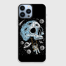 Чехол для iPhone 13 Pro Max с принтом Skull Space в Курске,  |  | art | asteroid | astronaut | meteorite | planets | satellite | skull | space | stars | арт | астероид | звезды | космонавт | космос | метеорит | планеты | спутник | череп