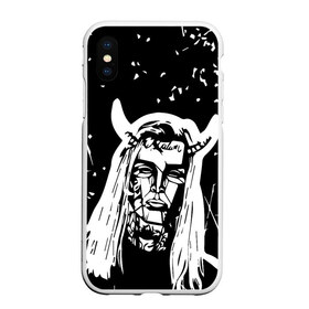 Чехол для iPhone XS Max матовый с принтом GHOSTEMANE в Курске, Силикон | Область печати: задняя сторона чехла, без боковых панелей | 1930 | blackmage | flesh | ghost | ghoste | ghostemane | ghostman | ghostmane | hexada | kreep | mane | mercury | music | nihil | noise | omnis | parv0 | pouya | rap | suicideboys | venom | гостмейн | гостмэйн