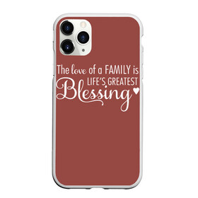 Чехол для iPhone 11 Pro Max матовый с принтом Любовь в семье это счастье в Курске, Силикон |  | доброта | красивые фразы | любовь | мудрые фразы. | настроение | позитив | радость | семейное счастье | семья | счастье