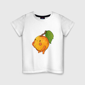 Детская футболка хлопок с принтом Спелый и сочный в Курске, 100% хлопок | круглый вырез горловины, полуприлегающий силуэт, длина до линии бедер | абрикос | абрикосы | арт | мило | милота | персик | персики | рисунок | свежий продукт | свежий фрукт | фрукт