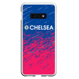 Чехол для Samsung S10E с принтом Chelsea \ Челси. в Курске, Силикон | Область печати: задняя сторона чехла, без боковых панелей | Тематика изображения на принте: chelsea | fc | football | football club | sport | спорт | спортивные | униформа | фирменные цвета | фк | футбол | футбольный клуб | челси